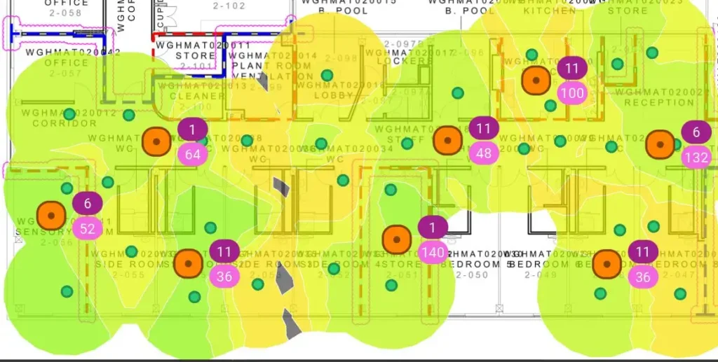 Floor Plan with AP Placed